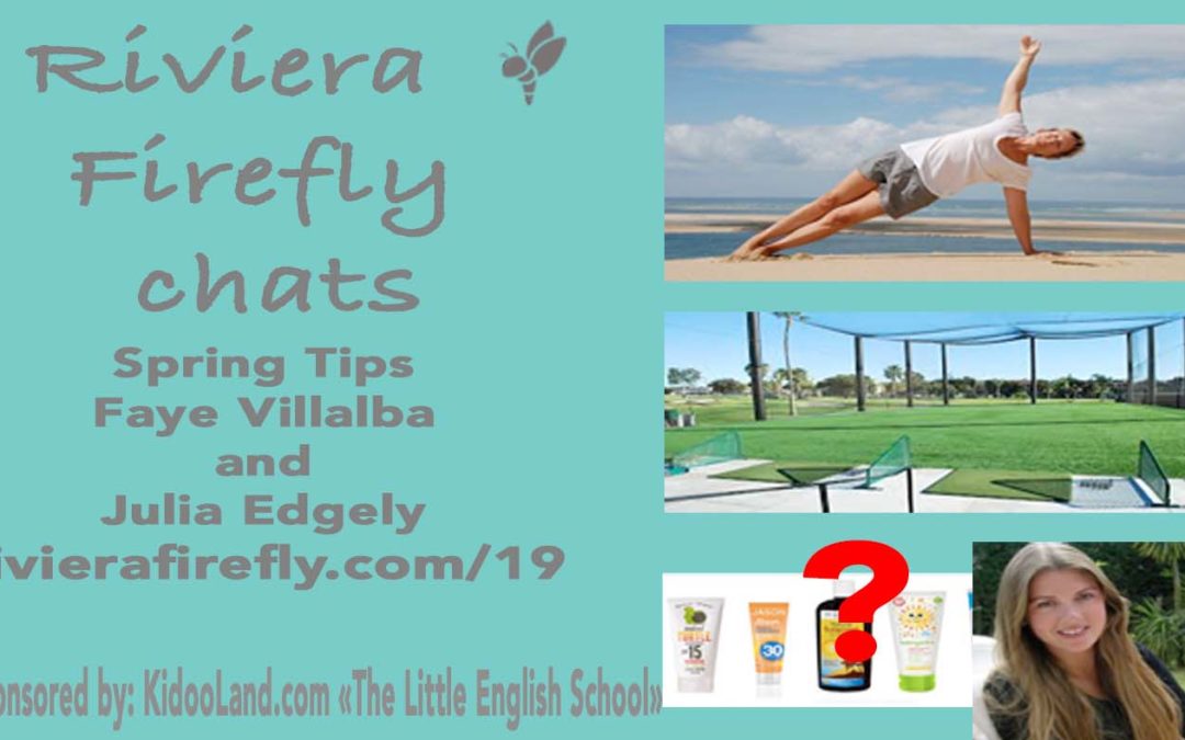 19: Spring Tips Getting ready for summer easy changes to make, Sunscreen, Golf